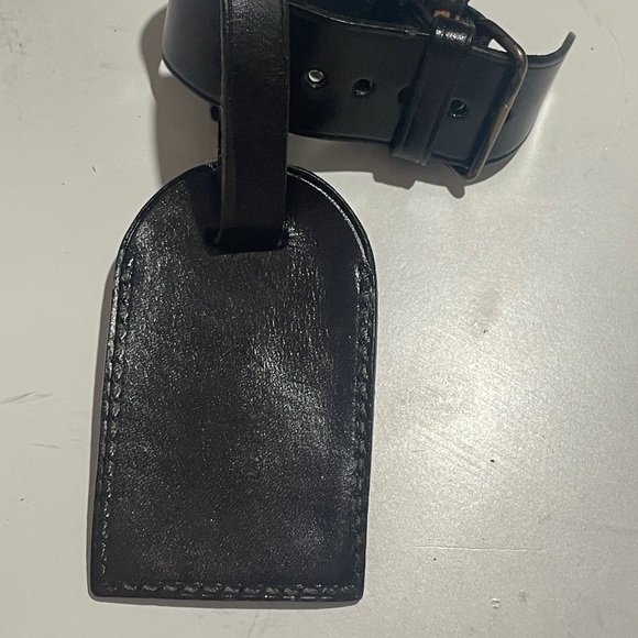 Louis Vuitton luggage tag and poignet black with costume painted name - Picture 2 of 10